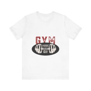 Unisex Jersey Short Sleeve Tee – "Gym Mode On" | Comfortable & Stylish T-Shirt with Express Delivery